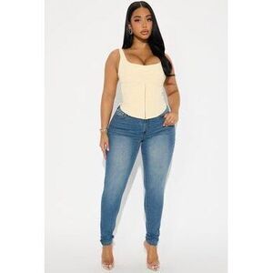 She's Fire Stretch Skinny Jeans - Vintage Wash